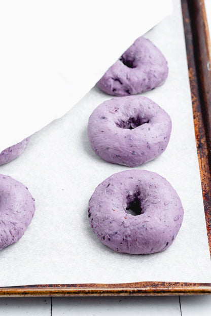 Blueberry Sourdough Bagels