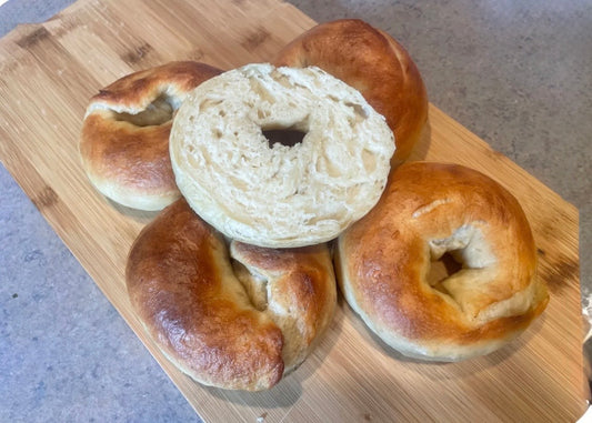 Plain Sourdough Bagels (8 pack)
