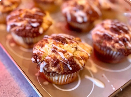 Sourdough Coffee Cake Muffins