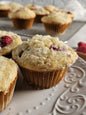 Sourdough Raspberry Muffins