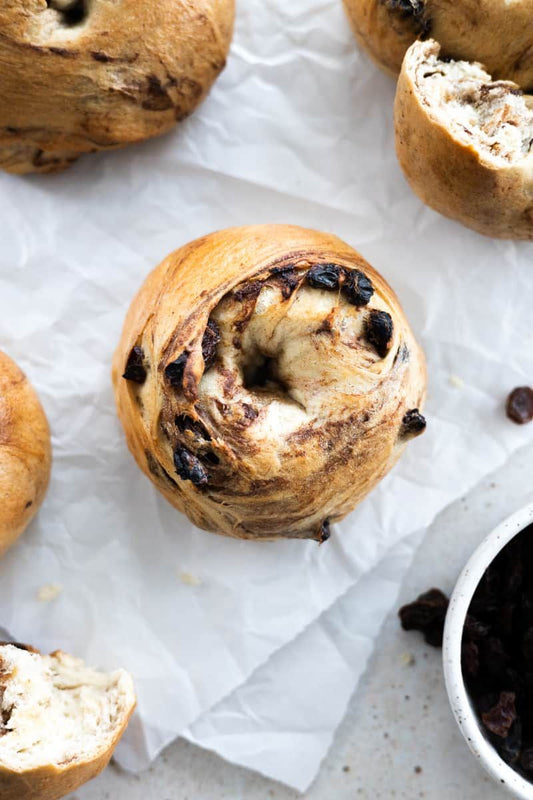 Sourdough Cinnamon Raisin Bagels